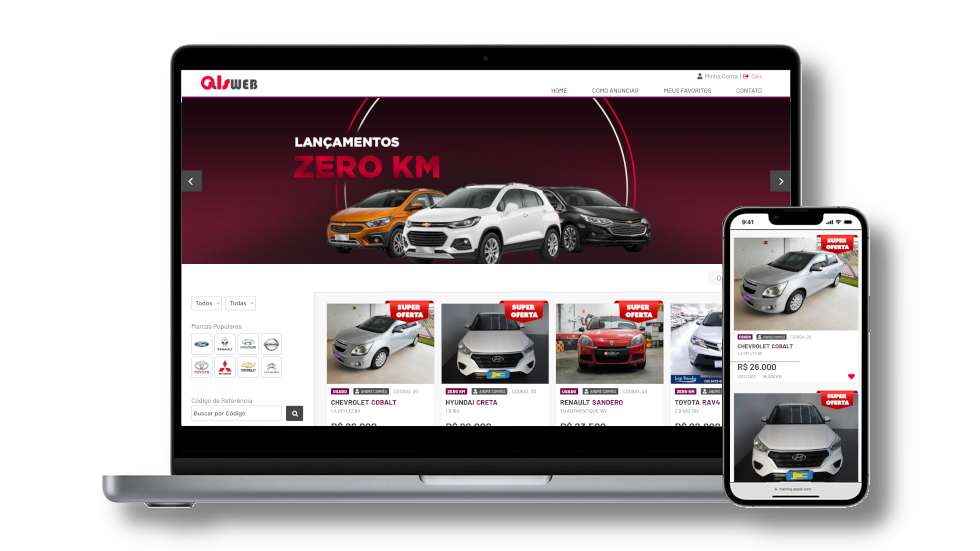 Site e Aplicativo para Agência de Veículos